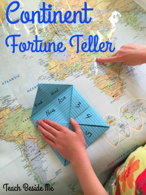 Continent Fortune Teller- hands on geography game for kids! Revision Geography, Geography Infographic, Geography Drawings, Aesthetic Geography, Geography Quotes, Notes Geography, Geography Aesthetic, Geography Games For Kids, Geography Homeschool