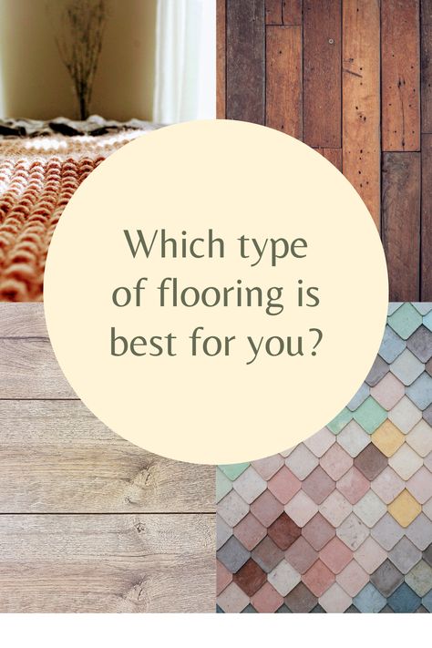 There are so many different types of flooring, and the price difference can be huge. Knowing which is best for you can vary from whether you are working within a strict budget or if you are going with the look and the features. Here are some types of flooring and their differences to compare. Different Types Of Tile Flooring, Flooring Over Concrete, Types Of Floor Tiles, Types Of Flooring Materials, Different Types Of Flooring, Best Flooring For Basement, Concrete Basement, Types Of Hardwood Floors, Inexpensive Flooring