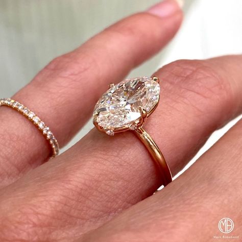 Mark Broumand on Instagram: “We love this stunning oval! This is a custom piece we created. The prongs are set North - South - East - West & be sure to check out the…” North South East West, Prong Engagement Rings, Mark Broumand, Wedding Ring Styles, Classy Fits, Diamond Ring Engagement, Future Engagement Rings, Oval Engagement Ring, Oval Engagement