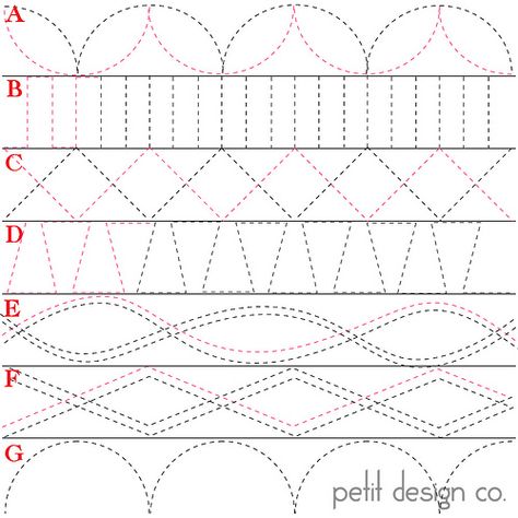 Hand Quilting Designs, Quilting Stitch Patterns, Hand Quilting Patterns, Walking Foot Quilting, Quilt Borders, Free Motion Quilting Patterns, Freemotion Quilting, Machine Quilting Patterns, Longarm Quilting Designs