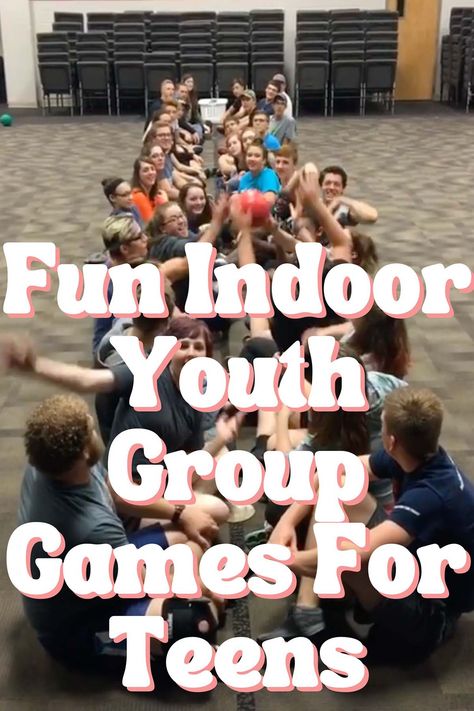 These trendy and easy indoor youth group games for teens are fun for building connections and engagement with your church group. Youth Work Games, Retreat Activities Team Building, Big Group Games For Youth Group, Games To Play With Middle Schoolers, Large Group Games For Church, Summer Youth Group Activities, Kid Group Activities, Big Group Games For Kids, Youth Get To Know You Games