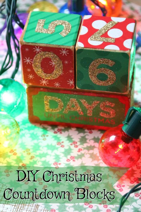 After Thanksgiving, the countdown to Christmas is on! These reuseable DIY Countdown Blocks are JUST the thing to tell you how many days until Christmas. Diy Christmas Block Countdown, Countdown Blocks Diy, Christmas Countdown Blocks Diy, Diy Countdown Blocks, Homemade Christmas Countdown, Christmas Count Down Diy, Countdown To Christmas Craft, Days Until Christmas Sign Diy, Diy Countdown Calendar