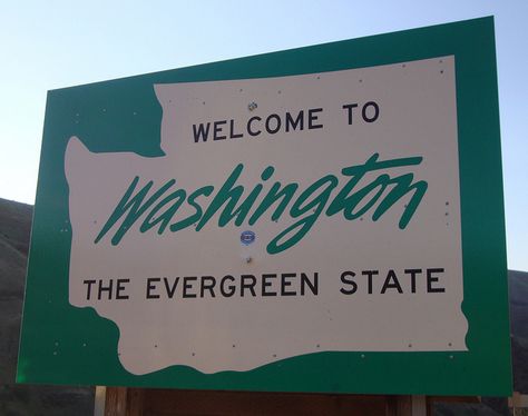 Welcome to Washington Welcome To Washington, State Signs, Evergreen State, Kentucky State, South Of The Border, Roadside Attractions, Pure Michigan, Road Signs, 50 States