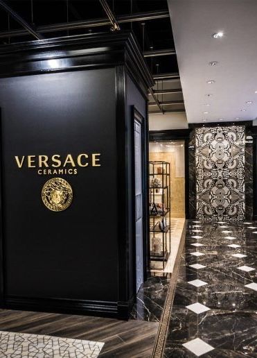 "Fashion is about dreaming & making other people dream" -Donatella Versace Versace, Black, Luxury Store, Other People, Tile