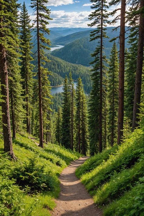 Trailblazers Welcome: Top Hiking Trails in Northern Idaho Idaho Aesthetic, Idaho Forest, Ricky Baker, Idaho Landscape, Canada Forest, Northern Idaho, Inspiring Landscapes, Mountains Forest, Forest Aesthetic