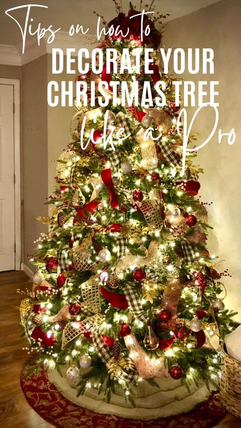 Cmas Trees Decorations Ideas, 10 Ft Christmas Tree Decoration, Fully Decorated Christmas Tree, Christmas Tree Decoration Ideas 2023, How To Decorate A Tree Like A Pro, Decorate Tree Like A Pro, 7ft Christmas Tree Decoration, Traditional Tree Decorations, Christmas Tree Tips Decorating