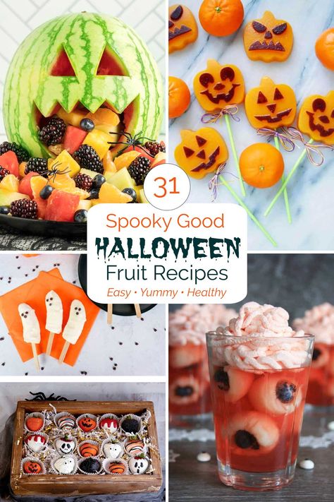 Halloween Fruit Appetizers, Halloween Treats Fruit, Fun Halloween Fruit Ideas, Halloween Food Ideas Fruit, Halloween Food Fruit, Healthy Halloween Snacks For Adults, Halloween Party Fruit Ideas, Halloween Party Fruit, Fruit For Halloween Party