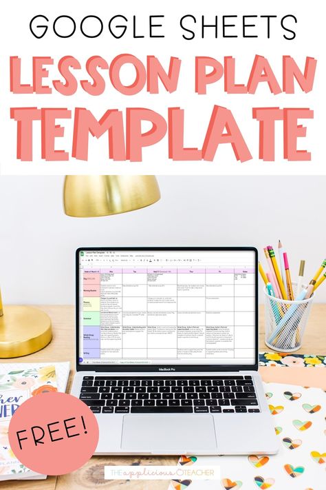 Resource Room Lesson Plan Template, Resource Room Lesson Plans, Teacher Sheets Free Printable, Google Doc Lesson Plan Template Free, Teacher Day Plan Template, Effective Lesson Planning, Digital Lesson Plan Template Free, Google Slides Lesson Plan Template, Google Sheets Templates Teachers