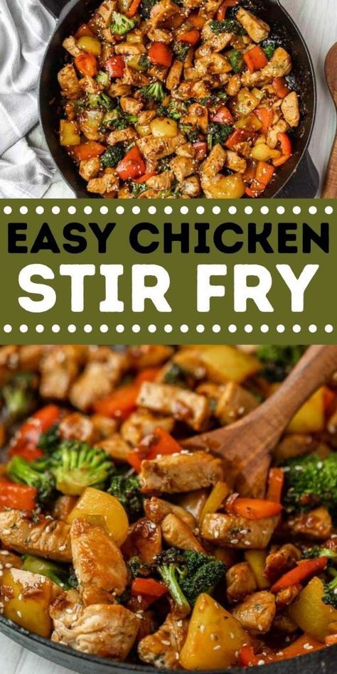 Easy Chicken Stir Fry Recipe, Chicken Stir Fry Recipe, Easy Chicken Stir Fry, Stir Fry Recipes Chicken, Stir Fry Recipe, Chicken Stir Fry, Health Dinner Recipes, Chicken Dishes Recipes, Butter Chicken