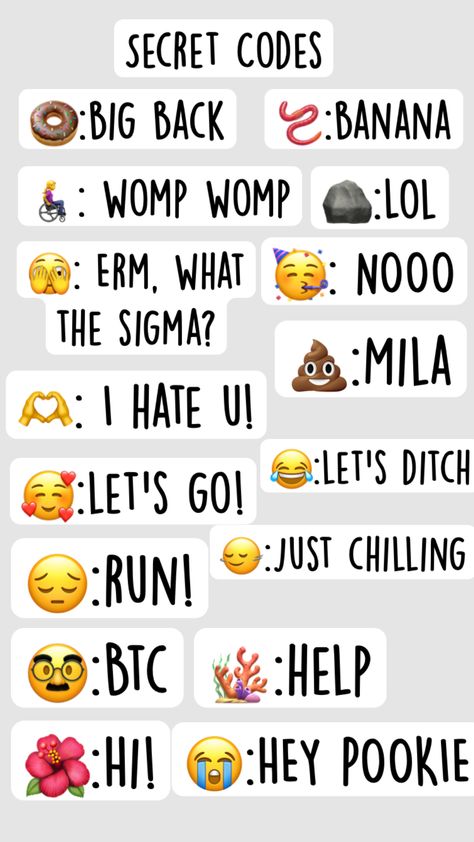 Secret codes! #codes#bff#fyp#emojis Friends Emoji, Emoji Codes, Text Codes, Cute Backgrounds For Iphone, Cute Text Quotes, Coded Message, Emoji Combinations, Secret Code, Text Quotes