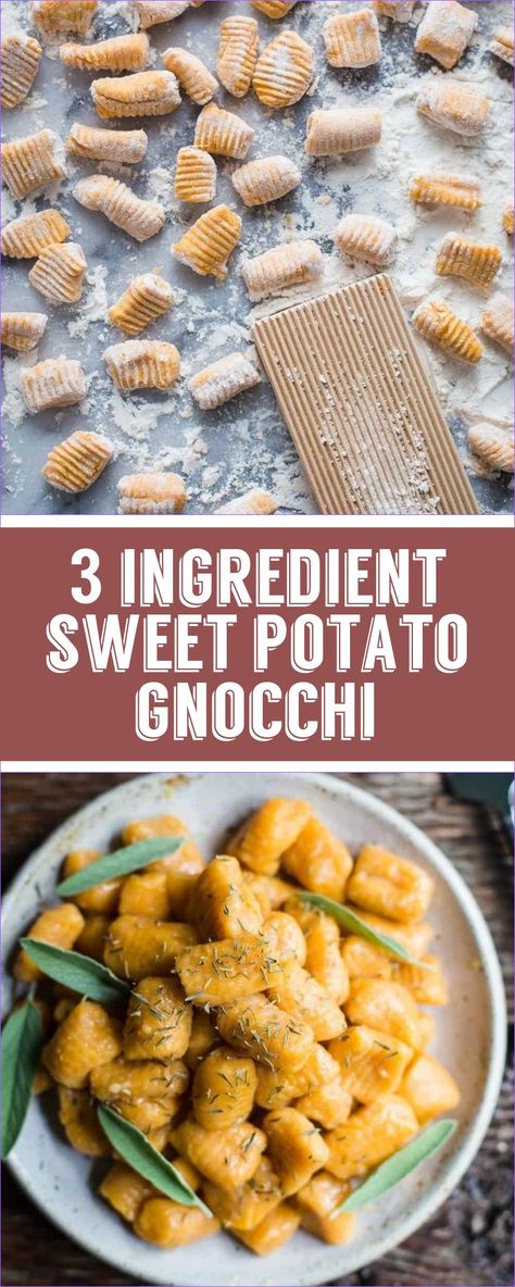 Homemade Sweet Potato Gnocchi Easy, Gf Sweet Potato Gnocchi, Gluten Free Fancy Dinner, Homemade Sweet Potato Gnocchi, Vegan Sweet Potato Gnocchi Recipe, Gnocchi Recipes Sweet Potato, Purple Sweet Potato Gnocchi, Gf Gnocchi, Sweet Potato Healthy