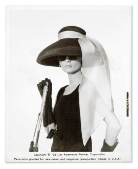 BREAKFAST AT TIFFANY'S, 1961 Audrey Hepburn Hat, Givenchy Hat, Audrey Hepburn Breakfast At Tiffanys, Old Hollywood Actresses, Hat Day, Audrey Hepburn Style, Cecil Beaton, 20th Century Fashion, Elegant Sophisticated