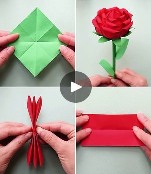 615K views · 17K reactions | Easy DIY Paper Flower Craft Ideas for Kids | How to Make Origami Paper Rose Tutorial :) | By Kids Planet | Facebook Origami Girl, Paper Rose Tutorial, Flower Craft Ideas, Folded Paper Flowers, Origami Flowers Tutorial, Paper Flower Wall Art, Paper Roses Diy, Kids Origami, Rose Crafts