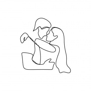 Drawing Of Couple Kissing, Line Drawing Of Couple, Art Abstrait Ligne, Drawing Png, Couple Kissing, Minimalist Drawing, One Line Drawing, Continuous Line Drawing, Outline Art