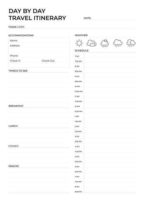 Day by Day Travel Itinerary Free Google Docs Template - gdoc.io Travel Itenary Template, Itinerary Template Free, Travel Planner Template, Trip To Grand Canyon, Resignation Letters, Texas Vacations, Docs Templates, Itinerary Template, Travel Itinerary Template