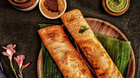 Uttapam Photography, Masala Dosa Photography, Dosa Photography, Masala Dosa, Breakfast Platter, Lentils And Rice, Dosa Recipe, Coconut Chutney, Indian Breakfast