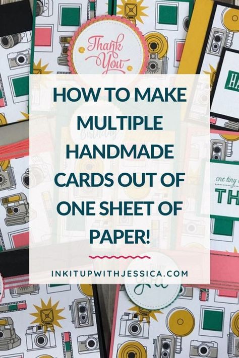 Card Making Ideas For Beginners, Make Paper Flowers, Simple Cards Handmade, Card Making Templates, Easy Cards, Heart Diy, Card Making Videos, One Sheet Wonder, Card Making Tips