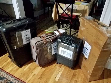 Moving Your Luggage Abroad with My Baggage: Review | Adventurous Kate Old Suitcases, Being Prepared, Move Abroad, Moving In Together, Out Of Your Comfort Zone, Expat Life, Golden Years, Moving Out, Travel Hacks