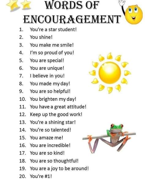 Best phrases for appreciating and encouraging child's work Encouraging Quotes For Students, Word Of Encouragement, Daily Vocabulary, Encouraging Phrases, Fun Worksheets For Kids, You Are Incredible, Words Of Appreciation, Star Students, English Vocab