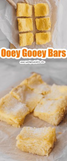 Ooey Gooey Butter Bars, Gooey Lemon Bars, Ooey Gooey Bars, Gooey Cake, Gooey Butter Cookies, Gooey Bars, Gooey Butter, Baking Projects, Sunday Dinners