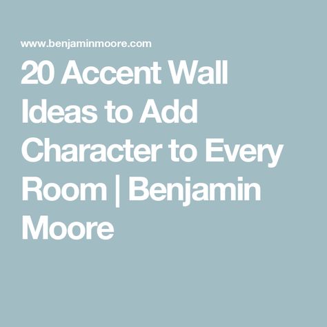 20 Accent Wall Ideas to Add Character to Every Room | Benjamin Moore Benjamin Moore Accent Wall Colors, Benjamin Moore Paint Colors Living Room, Benjamin Moore Living Room Colors, Unique Accent Wall Ideas, Unique Accent Wall, Striped Accent Wall, Accent Wall Paint Colors, Accent Wall In Kitchen, Grey Accent Wall