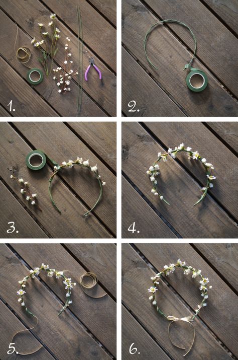 How To Make A Flower Crown With Fake Flowers, Diy Floral Crown, Diy Tiara, Săpunuri Handmade, Diy Flower Crown, Fleurs Diy, Diy Crown, Frou Frou, Trendy Flowers