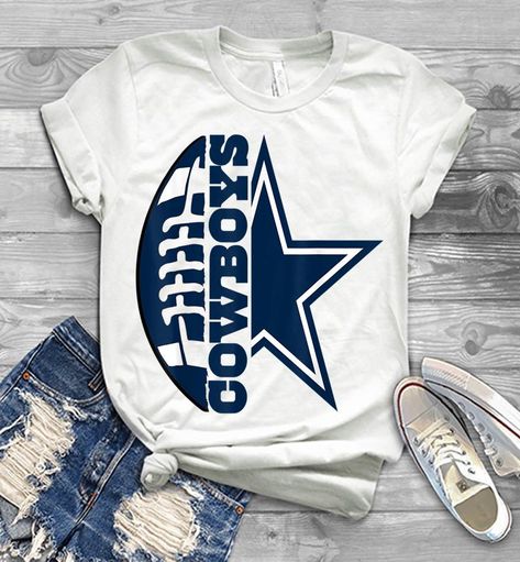 Dallas Cowboys Shirts Women, Dallas Cowboy Cricut Ideas, Dallas Cowboys Tshirts Ideas, Women’s Dallas Cowboys Shirt, Dallas Cowboys Vinyl Shirts, Dallas Cowboys Tshirts Woman, Dallas Cowboy Shirts, Diy Dallas Cowboys Shirt, Dallas Cowboys Shirt Ideas