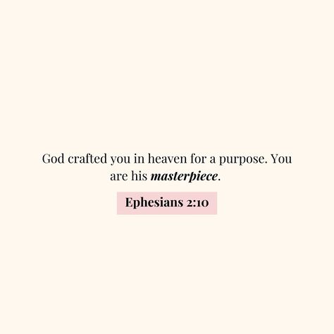 If you have been feeling insecure this for you ⬇️ I just want to remind you today of how God sees you! - You meet his standard of beauty. 🤍 - He sees you as worthy. 🤍 - You are his masterpiece! 🤍 - You are fearfully and wonderfully made! 🤍 Save + share if you needed this today 🙋‍♀️ #joi2day #jesuslovesyou #insecurity #lowselfesteem #selflove #womanofgod #explorepage You Are Wonderfully Made, God And Insecurities, Bible Verse For Beauty, I Am God's Masterpiece, You Are Gods Masterpiece, Bible Verses For Insecurity, Soul Quotes Spirituality, You Are Fearfully And Wonderfully Made, Bible Verse About Beauty