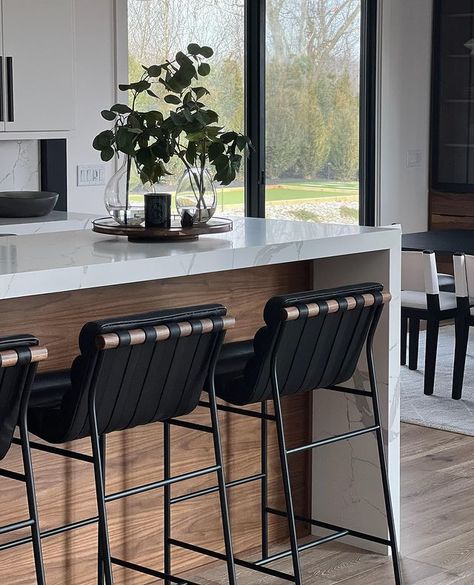 Kitchen/Pantry • Instagram Vail Stool, Modern Bar Stools Kitchen, Denver Modern, Black Counter Stools, Island Stools, Island Chairs, Bar Stools Kitchen Island, Bar Counter Stools, Kursi Bar