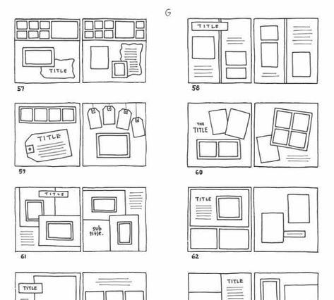 Have a bit of scrapper’s block? Sometimes a simple scrapbook sketch can help to spark inspiration! A scrapbook page sketch is like a pattern that you can use as-is or adapt to suit your &#822… Travel Scrapbook Pages, Travel Journal Scrapbook, Simple Scrapbook, Scrapbook Layout Sketches, Scrapbook Book, Photo Album Scrapbooking, Scrapbook Templates, Scrapbook Sketches, Photo Scrapbook