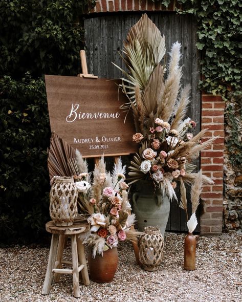 Boho Theme Wedding Decorations, Boho Chic Reception Decor, Boho Wedding Centerpieces Diy Wedding Table Decor, Boho Style Engagement Decor, Boho Flower Backdrop, Boho Theme Welcome Board, Boho Wedding Ideas Decoration Diy, Boho Chic Decorations Party, Rustic Boho Wedding Aisle Decor