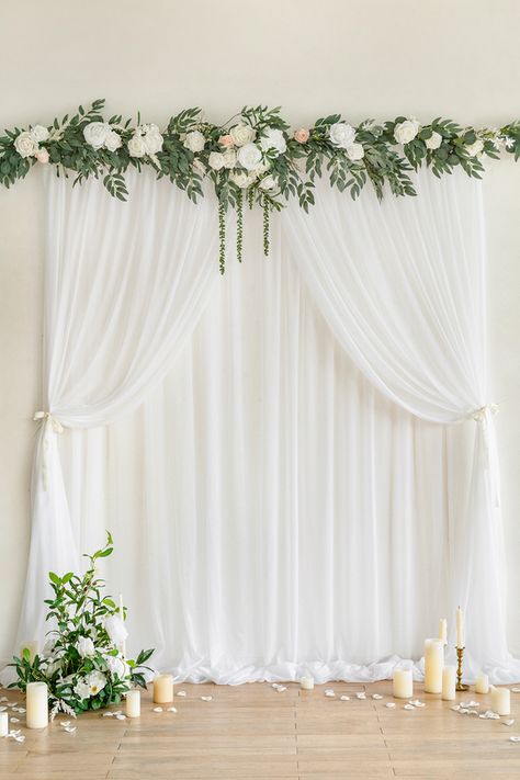 Wedding Backdrop Curtains, Backdrop Curtains, Starry String Lights, Wedding Background Decoration, Curtain Backdrops, Draping Fabric, Wedding Backdrop Design, Arch Decoration, 카드 디자인