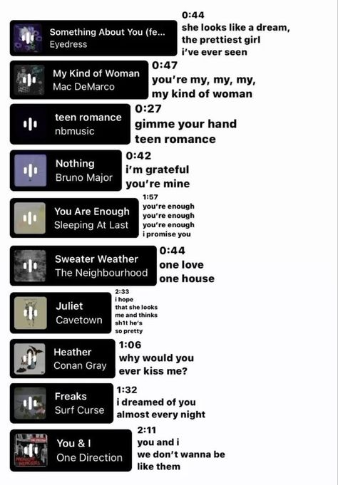 Songs For Boyfriend, Music Suggestions Instagram Story, Bahasa Jepun, Ig Aesthetic, Playlist Names Ideas, Instagram Captions Clever, Love Songs Playlist, Meaningful Lyrics, Song Suggestions