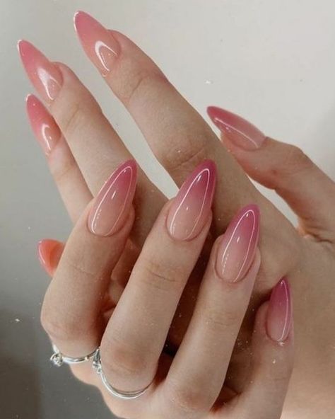 Classic Fade french ombre nails Uñas Coquette, Ombre Nail Design, Monochrome Nails, Ombre Manicure, Pink Ombre Nails, Ombre Nails Glitter, Ombre Nail Designs, Nail Art Ombre, Almond Nails Designs