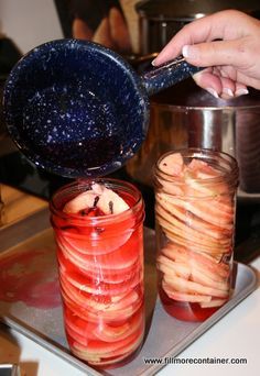 Spiced Apple Rings, How To Make Fermented Foods, Apple Canning, Pickled Apples, Pickled Peaches, Best Salsa Recipe, Apple Sign, Pickled Fruit, Canning Apples