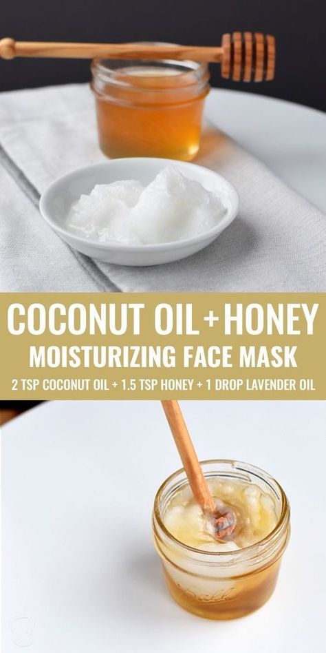 Skincare Basics, Joululahjat Diy, Coconut Oil Face Mask, Diy Coconut Oil, Moisturizing Face Mask, Honey Face Mask, Coconut Oil For Face, Honey Face, Face Mask Recipe