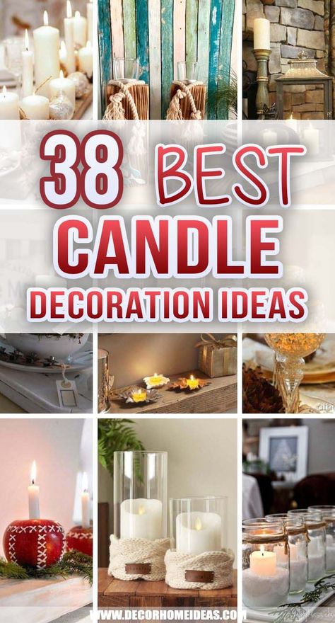 Candle Trays Ideas, Candle Design Ideas Creative, Candle Stand Decor Ideas, Candle Tray Ideas, Flameless Candles Decorating Ideas, Candle Stick Decor Ideas, Candle Holders Decor Ideas, Candle Decoration Ideas, Interior Pillars