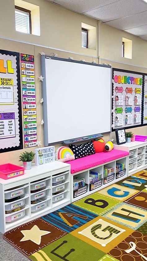 Learning in Wonderland Classroom Tour - Learning in Wonderland Organisation, Kindergarten Classroom Desk Setup, Classroom Design For Preschool, Classroom Layouts With Tables, Classroom Kindergarten Layout, Grade Six Classroom Ideas, Classroom Stations Setup, Kindegarden Classroom Design, First Classroom Ideas