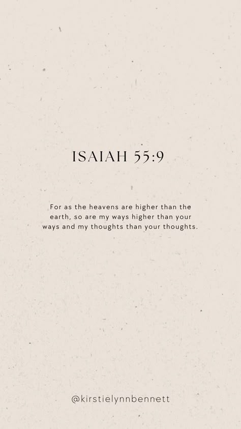 My Ways Are Higher Than Your Ways, My Ways Are Not Your Ways Verse, Heaven Quotes Bible, Worship Quotes Inspiration, Heaven Verses, Isaiah Bible Verses, Heavenly Wallpaper, Heaven Bible Verse, Isaiah Verses