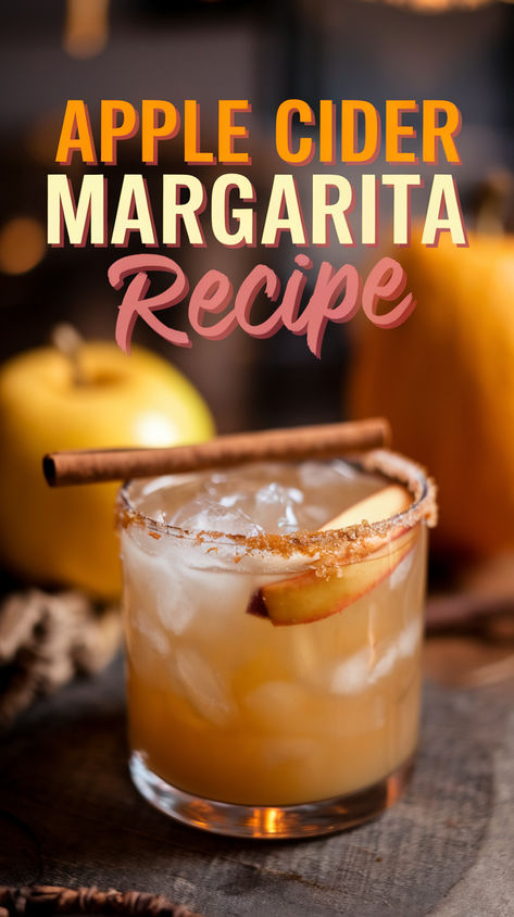 Looking for a delicious fall cocktail? This Easy Apple Cider Margarita Recipe combines the cozy flavors of apple cider with the classic tang of a margarita. Perfect for fall gatherings, this drink is one of the best simple fall alcoholic drinks.   Fall Cocktails Apple Cider | Easy Apple Cider Cocktail | Fall Alcohol Drink Margaritas | Apple Cider Margarita Recipe Pitcher | Apple Cider Drinks | Alcohol Fall | Fall Alcoholic Drinks Tequila | Easy Apple Cider Cocktail Recipes Alcohol Apple Cider Drinks, Halloween Drinks Alcohol Apple Cider, Harvest Drinks Alcohol, Easy Apple Cider Margarita, Fall Drinks Apple Cider, Frozen Apple Cider Margarita, Healthy Fall Alcoholic Drinks, Yummy Fall Drinks Alcohol, Halloween Drinks Apple Cider