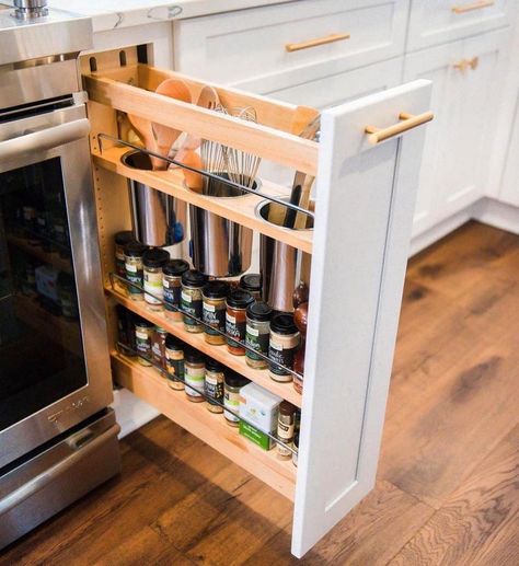 Kitchen Cupboard Designs, Kitchen Drawer Organization, Kitchen Design Modern White, Kitchen Spices, Kitchen Cabinet Organization, Kitchen Drawers, Cabinet Organization, Kitchen Cabinet Design, Kitchen Cupboards