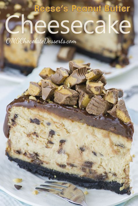 Reese's Cheesecake, Reeses Peanut Butter Cheesecake Brownies, No Bake Reese’s Peanut Butter Cheesecake, Reese’s Peanut Butter Cheesecake, Reese’s Peanut Butter Cup Cheesecake Recipes, Reese's Peanut Butter Cheesecake, Peanut Butter Cheesecake Recipes, Oreo Crust Cheesecake, Biscotti Cheesecake