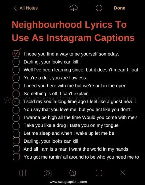 Deftones Instagram Captions, Song Quotes Lyrics The Neighborhood, Lyrics To Put In Bio, Neighbourhood Quotes, Neighborhood Quotes, The Neighborhood Lyrics, The Neighbourhood Lyrics, Neighborhood Quote, Compliment Quotes