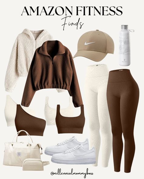 Gymwear Outfits, Crop Pullover, Fitness Wear Outfits, Cute Gym Outfits, Amazon Clothes, Cute Lazy Day Outfits, Cute Comfy Outfits, Athleisure Outfits, Simple Trendy Outfits