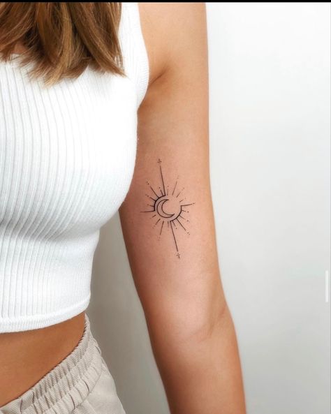 Font Tato, Tato Minimal, Tato Jari, Tato Lengan, Small Pretty Tattoos, Sun Tattoos, Small Hand Tattoos, Tapeta Galaxie, Classy Tattoos