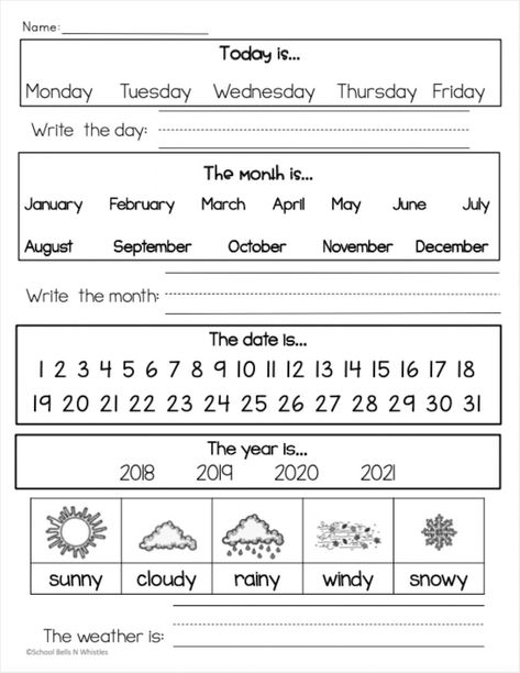 Morning Starters Worksheets, Daily Worksheets Morning Work, 1st Day Of Homeschool Activities, Morning Worksheets First Grade, Grade 1 Morning Work, Morning Meeting Calendar, Morning Menu First Grade, Morning Menu 1st Grade, Morning Binders First Grade