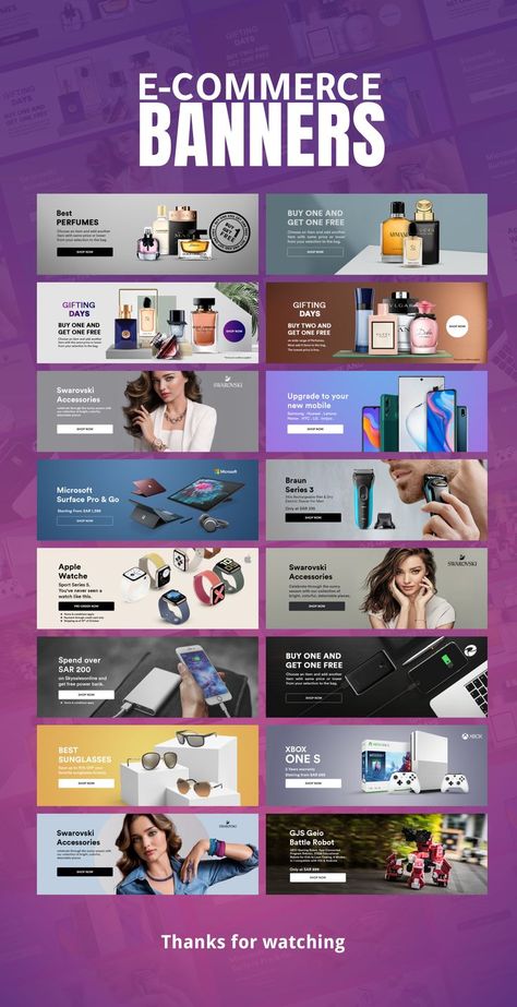 Ecommerce Banner Design Ideas, Eccomerce Web Design, Web Banner Ideas, Digital Banner Ads, Website Banner Design Creative, Web Banner Design Ads, Web Banner Design Layout, Creative Banner Design Ideas, Web Banner Design Inspiration