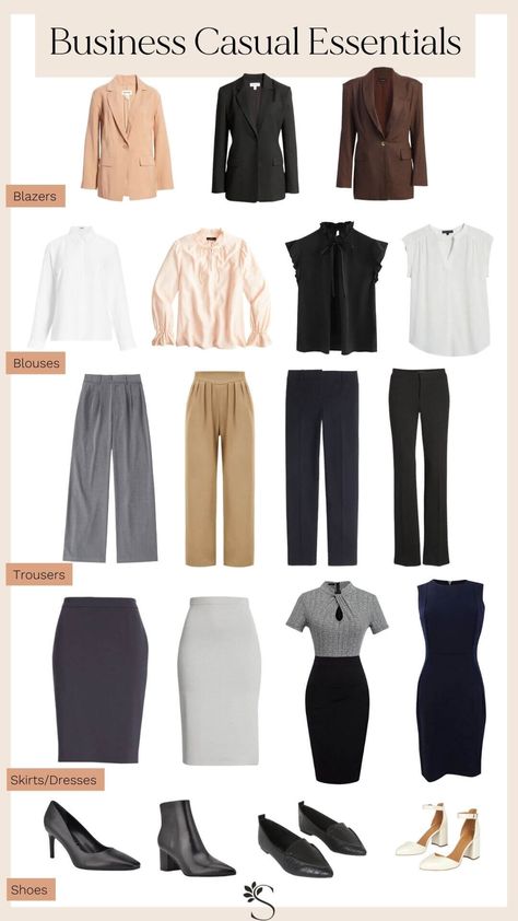 Business Casual Dress Code, Mode Tips, Business Attire Women, Capsule Wardrobe Work, Business Outfits Women, Minimalist Capsule Wardrobe, Business Casual Outfits For Women, Business Casual Outfits For Work, Capsule Outfits