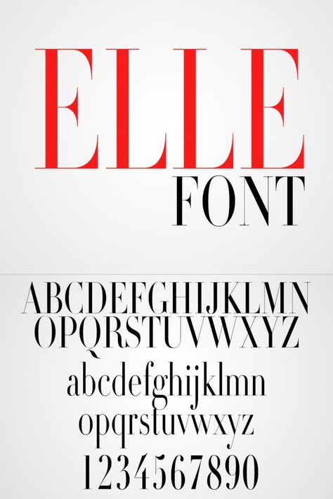 Elle Magazine Font Free Download Magazine Fonts Typography, Fonts For Magazine, Vogue Font, Elle Logo, Fashion Fonts Typography, Magazine Font, Fashion Magazine Fonts, Free Fonts For Commercial Use, Fashion Fonts