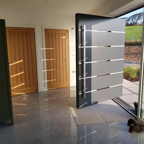 Alucasa Simple Design Villa Solid Wood Main Entry Door,Front Aluminum Pivot Door Entrance - Buy Pivot Door,Pivot Door Entrance,Main Entray Door Product on Alibaba.com Pivot Door Entrance, Houses Modern, Main Entry Door, Luxury Windows, Pivot Door, Design Villa, Door Price, Door Entrance, African Home Decor